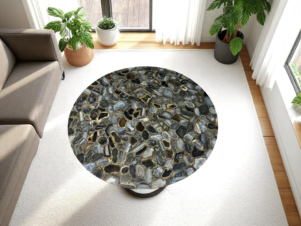  Agate Slice Table Top for Home : Natural Handcrafted Beauty 